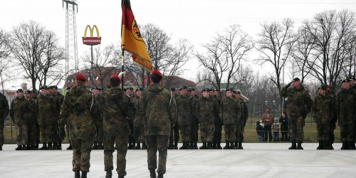 Gelöbnis am Bundeswehr-Standort Brandenburg an der Havel