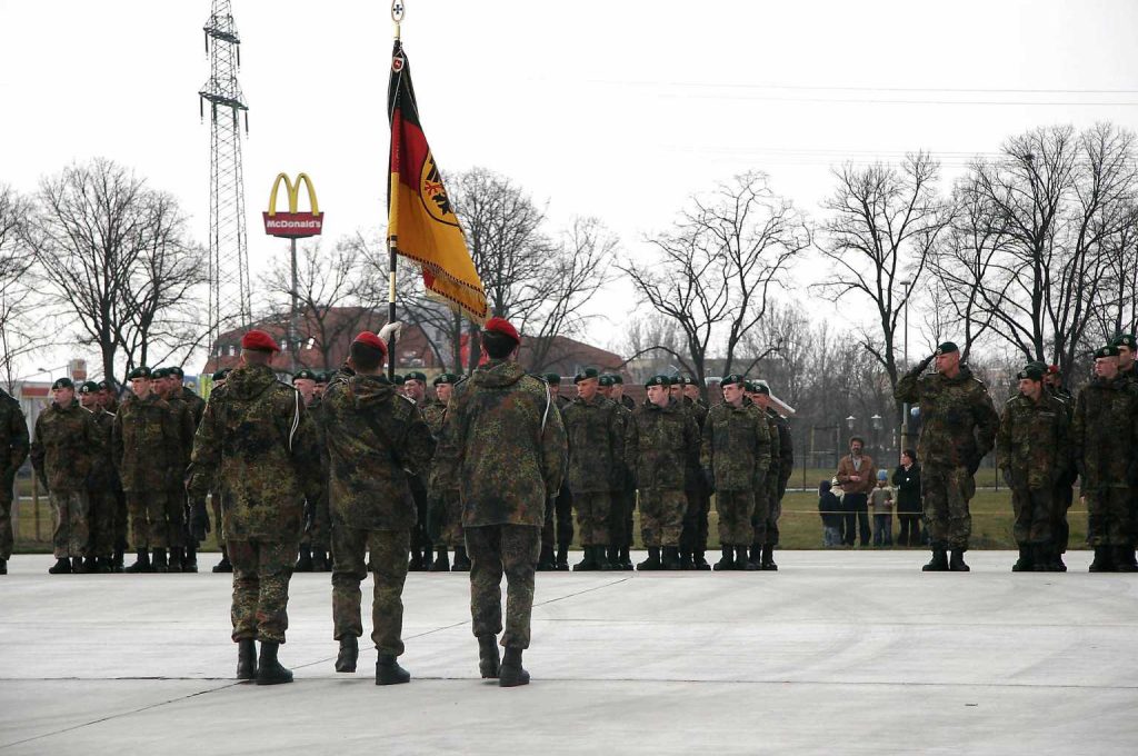 Gelöbnis am Bundeswehr-Standort Brandenburg an der Havel