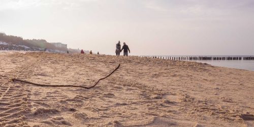 Strand von Mielno an der polnischen Ostsee