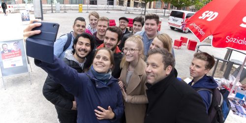 Lars Klingbeil und Maja Scarlett Wallstein in Brandenburg an der Havel