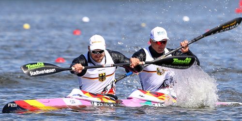 Die deutschen Olympiasieger Jacob Schopf und Max Lemke © Stadt Brandenburg an der Havel / René Paul-Peters