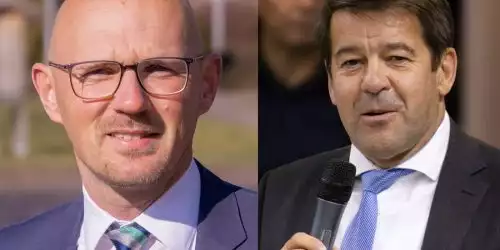 Kandidaten zur OB-Wahl Daniel Keip und Steffen Scheller