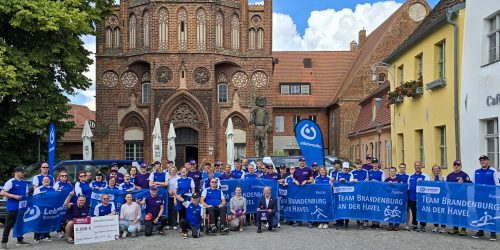 Verabschiedung der sportlichen Delegation zu den Nationalen Special Olympics Spielen in Saarbrücken. © Stadt Brandenburg an der Havel / Th. Messerschmidt